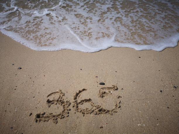 istock 365 written on the sandy beacg 1080099950