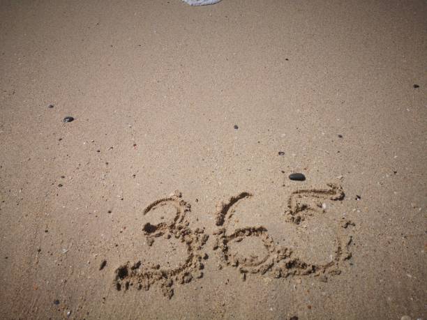 istock 365 written on the sandy beacg 1080104364