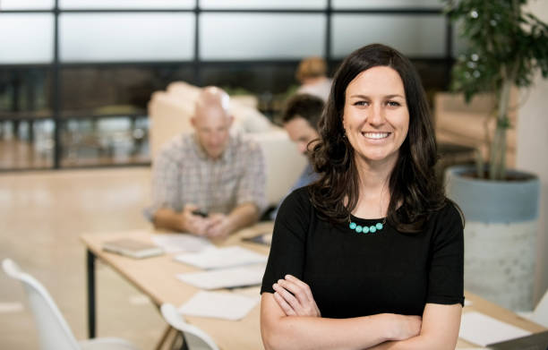 istock Smiling young business woman 1080116092