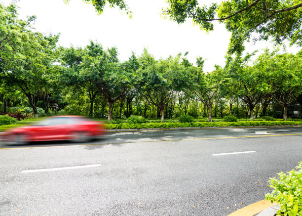 Car driving on the road.