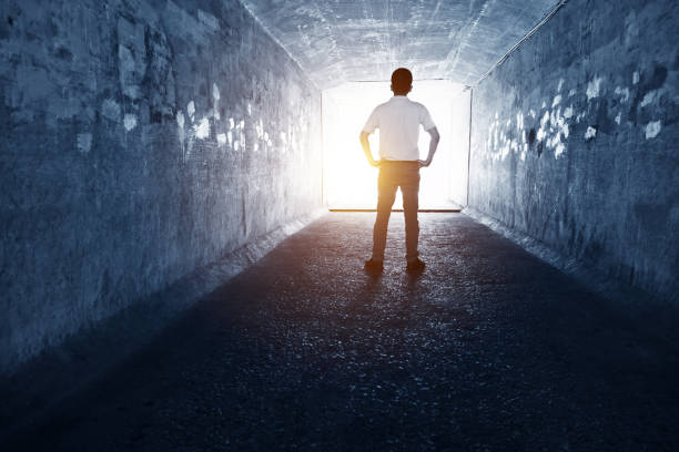 istock Men standing in the tunnel 1080120352
