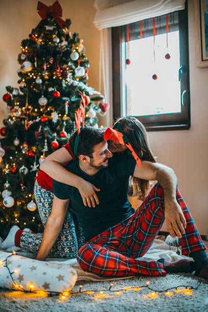 istock Romance and holidays - Christmas night 1080127988