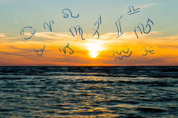 istock Sunset and zodiac signs 1080131714