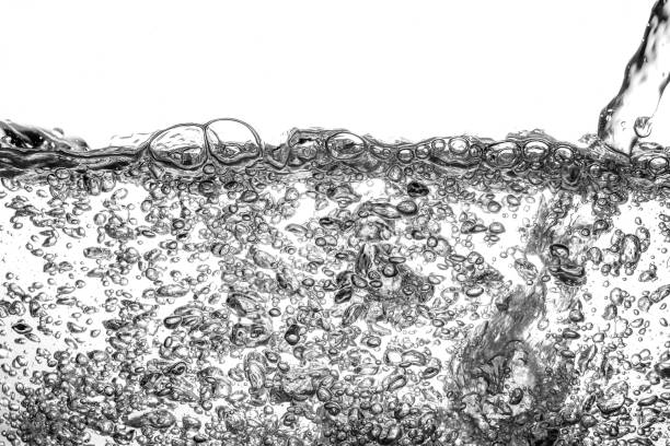 istock Liquid silver metal abstract ,water drops waves Bubble and ripples 1080131916
