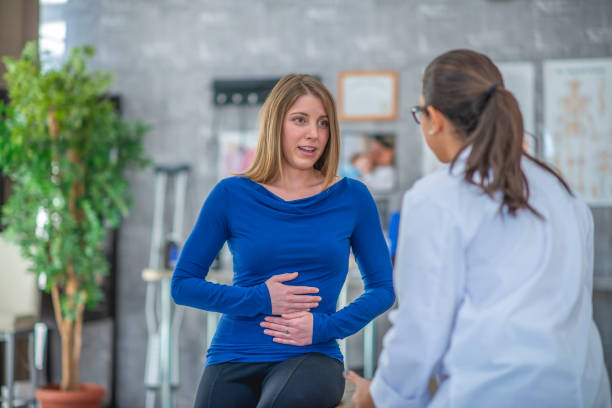 istock Woman at doctor's appointment 1080140086