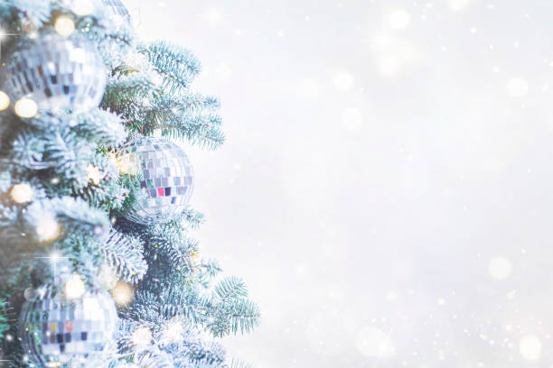 istock Holiday background with christmas tree 1080140300