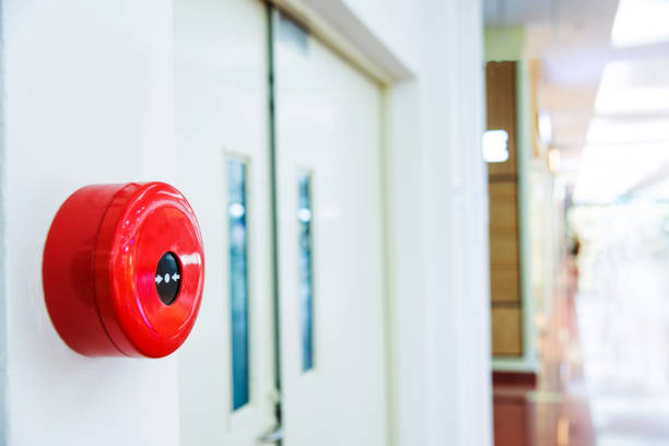 istock Fire alarm on wall of shopping mall 1080140408