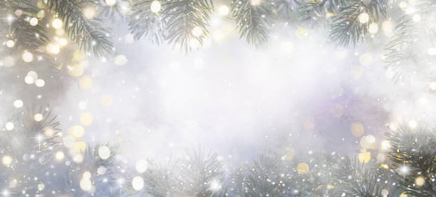 istock Holiday background with christmas tree 1080140474