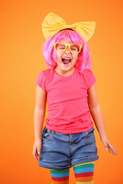 istock Multicolored little girl screaming 1080141612