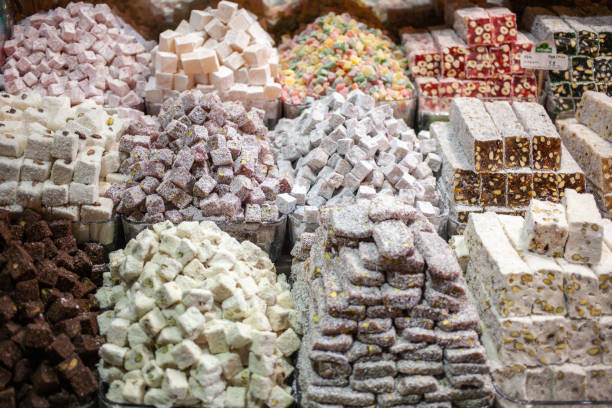 istock Various confectionery at Istanbul market stall 1080157554