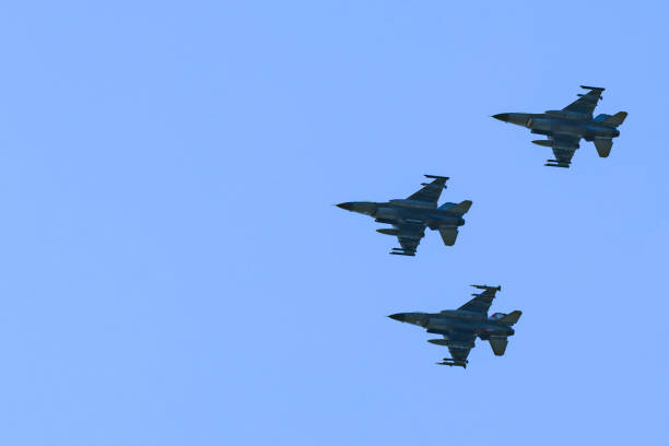 istock US Supersonic Multirole Fighter Aircraft Flying in Formation 1080158238