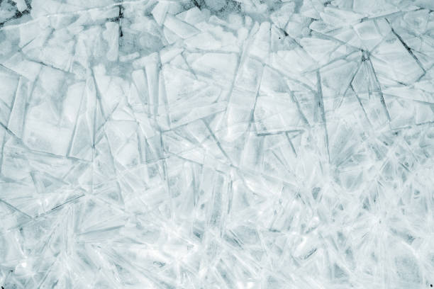 istock Solid background of pieces of ice and snow crystals 1080164106