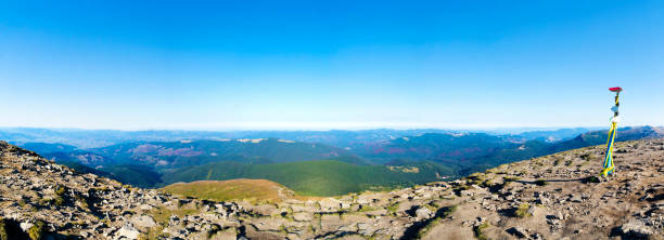 istock Great panoramic view of Ukraine Carpathian mountains 1080166126
