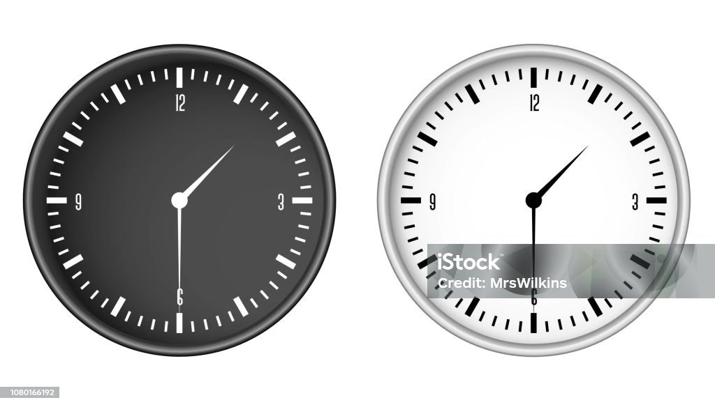 Edited Clock Clock Template Vector Stock Illustration - Download Image Now - Alarm ...