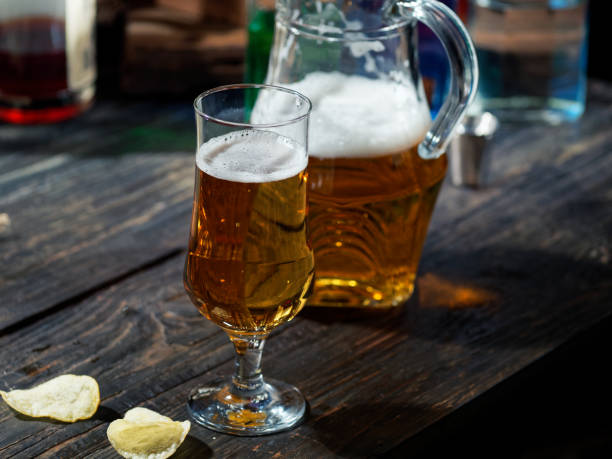istock Beer on the bar counter 1080166296