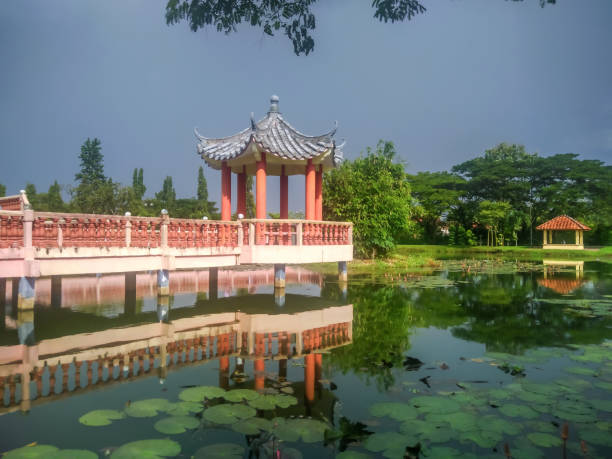 Melati Lake in Perlis, Malaysia is a natural wetland within development area. The park is famous for its lakes and its recreational facilities. Melati Lake derives its name from the fragrant Jasmine flower. It could probably adapted Melati from the adjacent housing estate called Taman Melati. In its original form, Tasik Melati is a wetland with its wild plant locally known as “kercit”. Its water never dries up as it is use as irrigation by local farmers. The wetland is developed by Jabatan Pengairan dan Saliran in 1977. He increased the water capacity by building an embankment on the lake for the use of its water for 350 acres of paddy land. In 2001, the Perlis State government officially handed over the lake to Jabatan Pengairan dan Saliran to develop the infrastructure, maintenance and service of the whole 80 acres of the lake. Now the area is widely known as a recreational park.