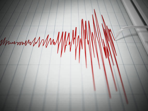 istock Seismograph recording the seismic activity of an earthquake 1080170880