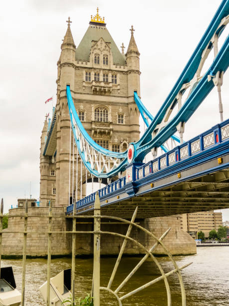 istock Tower Bridge, iconic victorian bridge through the Thames River 1080171666