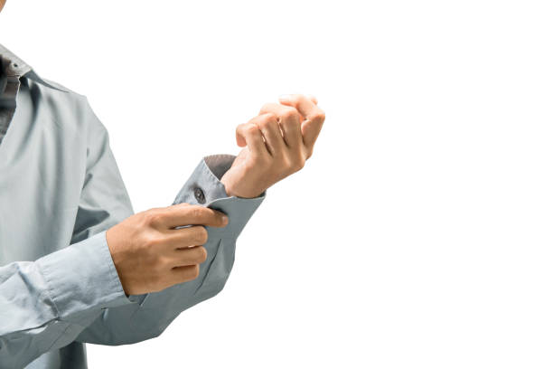 Businessman wearing a shirt isolated over white background