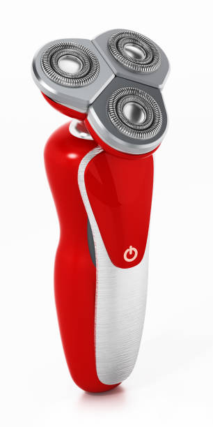 Modern generic electric shaver isolated on white.