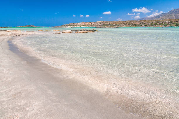 istock The Elafonissi Beach with crystal clear water. 1080175058