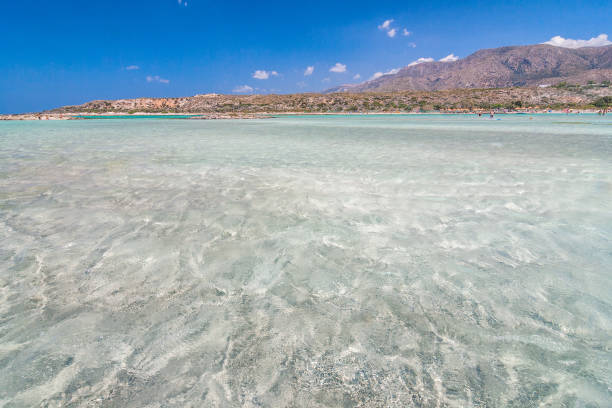 istock The Elafonissi Beach with crystal clear water. 1080175070