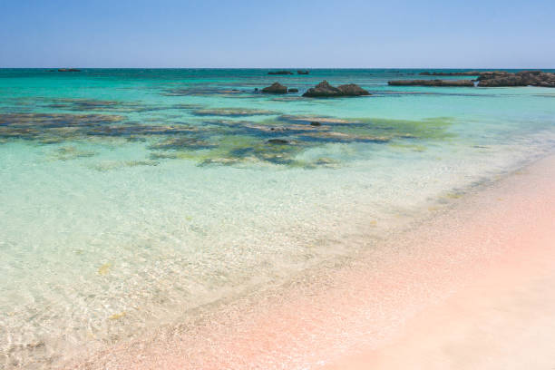 istock The Elafonissi Beach with crystal clear water. 1080175104