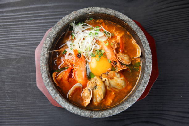 istock Korean sea food soft tofu stew 1080177492