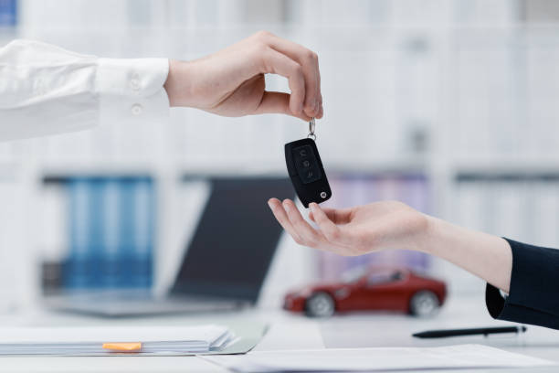 istock Woman purchasing a new car 1080182632