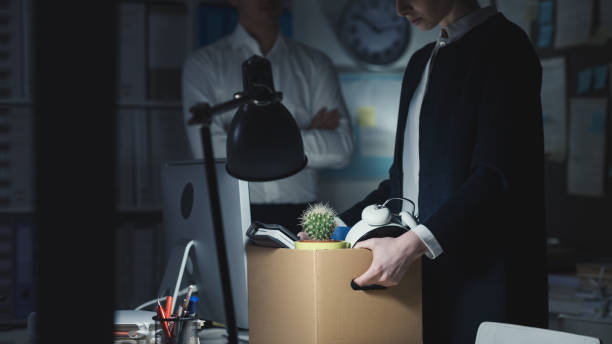 istock Boss firing an employee in the office 1080183594