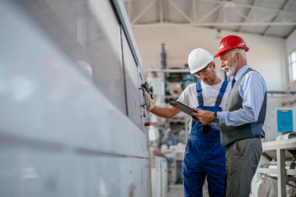 istock Quality control inspection in the factory 1080184256