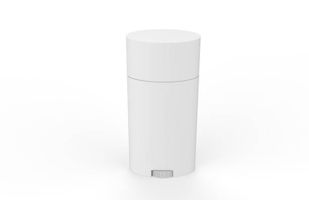 istock White blank roll on deodorant and lip balm tube, mock up template on isolated white background, 3d illustration 1080189724