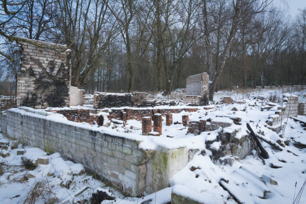 istock ruins of a destroyed building 1080196320