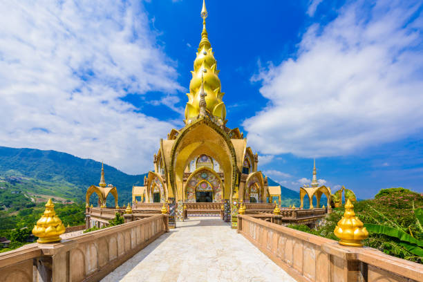 istock Big Main Pagoda in Wat Phra That Pha Son Kaew temple at Phetchabun Thailand 1080198450