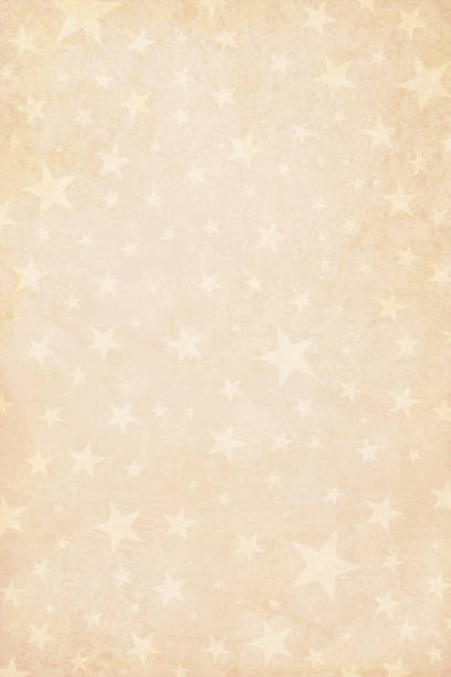 illustrazioni stock, clip art, cartoni animati e icone di tendenza di grunge pallido beige giallo scuro marrone sbiadito illustrazione vettoriale di uno sfondo stellato della festa in colore vintage- illustrazione verticale - marbled effect backgrounds paper textured