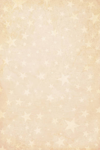 Pale grunge beige yellowed dark brown faded Vector Illustration of a starry party background in Vintage color- Vertical illustration Pale grunge beige yellowed dark brown faded Vector Illustration of a starry party background in Vintage colour- Vertical illustration. No text, no people, very light and faint watermark objects. Stars scattered randomly over the background. Can be used as a wallpaper, Xmas background, gift wrapping sheet or Birthday or New Year celebration background. Stars of slightly lighter shade than the background. light blue vintage wallpaper pattern stock illustrations