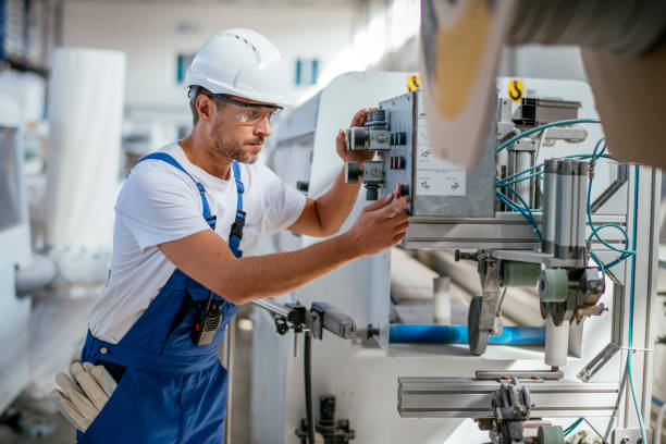 istock Worker in factory 1080198784
