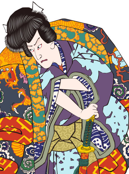 歌舞伎「zokusyu 自来也」 - 歌舞伎点のイラスト素材／クリップアート素材／マンガ素材／アイコン素材