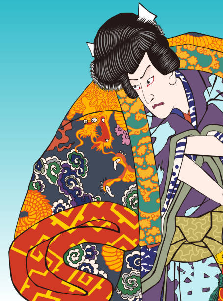 歌舞伎「zokusyu 自来也」 - 歌舞伎点のイラスト素材／クリップアート素材／マンガ素材／アイコン素材