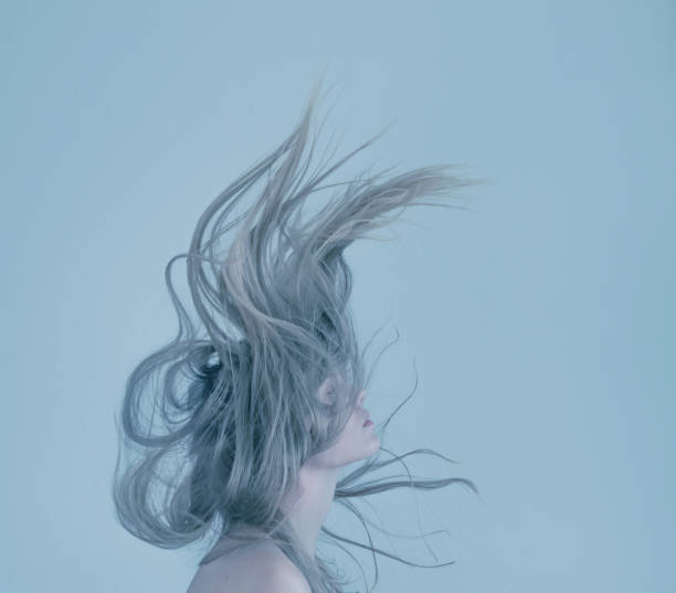 istock Young women with flying hair 1080214744