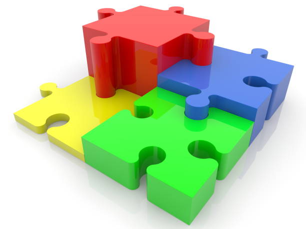 istock Colorful puzzle,concept success pie chart 1080215042