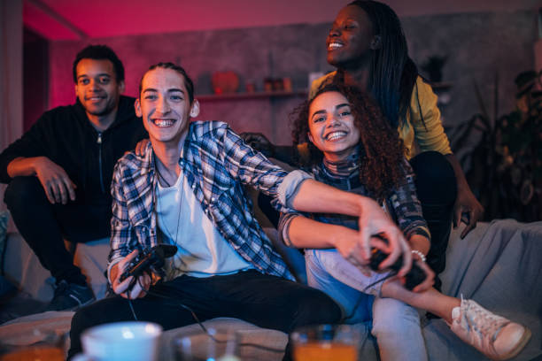 istock Couple playing video games 1080220506