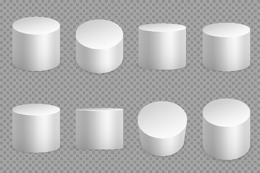 free vector | 3d white pillar podium cube column base... Round Podium 3d Bases White Cylinder Solid Pedestal Pillar Circular ...