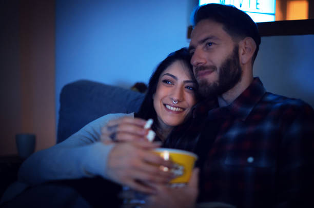 istock Home movie tonight 1080236364