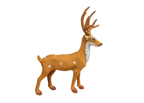 istock Christmas deer toy isolated on white background 1080241668
