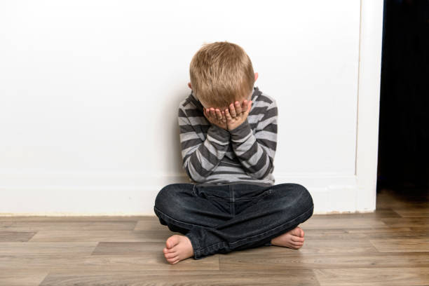 istock Upset problem child concept for bullying, depression stress 1080246876