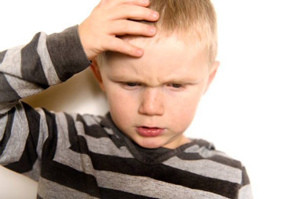 istock Upset problem child concept for bullying, depression stress 1080247042
