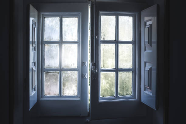 istock Cute vintage wood windows 1080247218