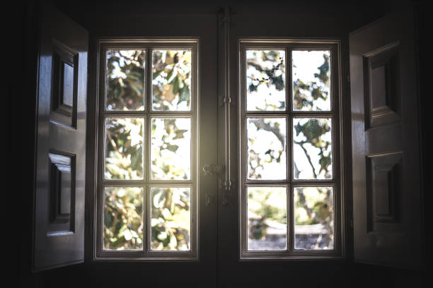 istock Cute vintage wood windows 1080247226