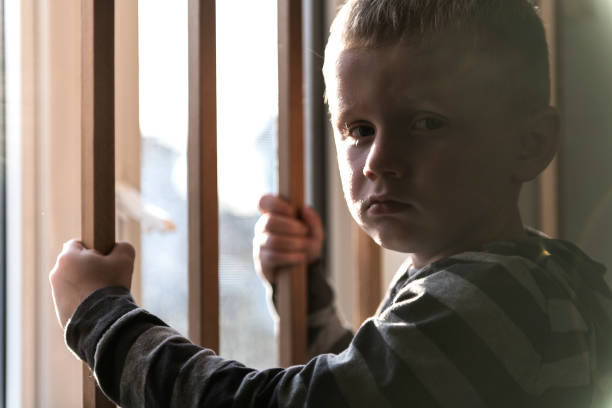 istock Upset problem child concept for bullying, depression stress 1080247520